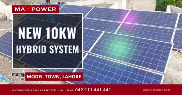 A 10kw Hybrid System Installed At Model Town Lahore Maxpower 3576