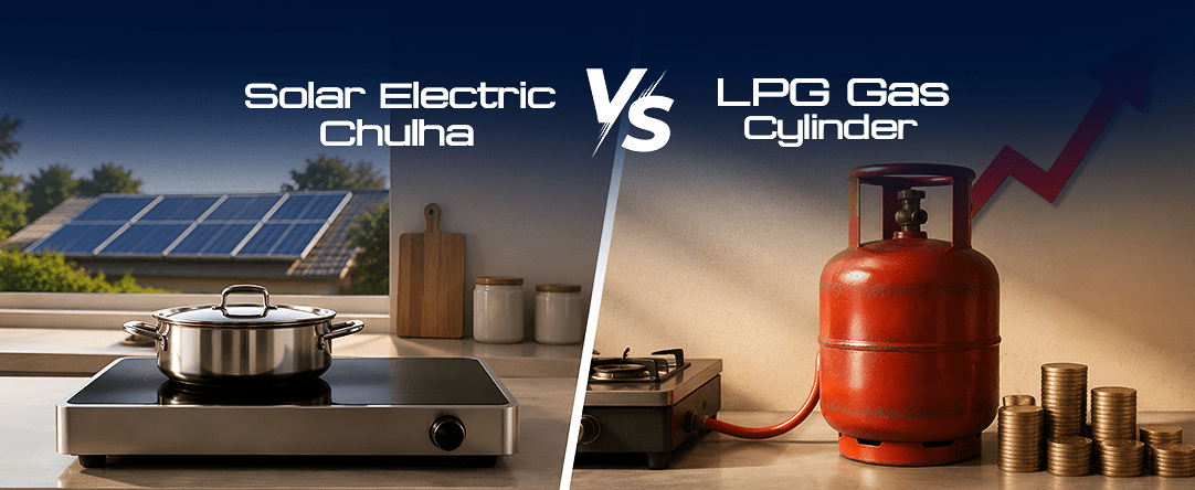 Solar Electric Chulha vs. LPG Gas Cylinder: Monthly Cooking Cost Comparison with Maxpower 4 electric chulha