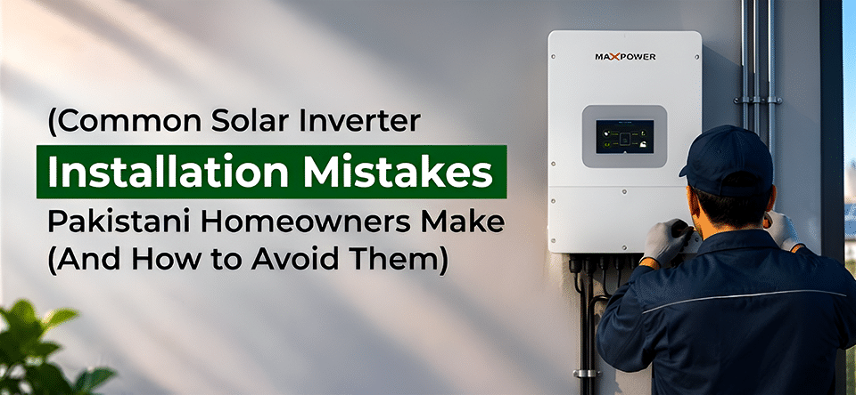 Common Solar Inverter Installation Mistakes Pakistani Homeowners Make (And How to Avoid Them)
